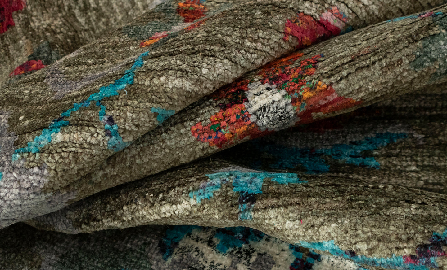 8x10 Zeigler Persian Floral Modern Transitional Saree Silk Rug | Shritija Rugs | Rugs Online London